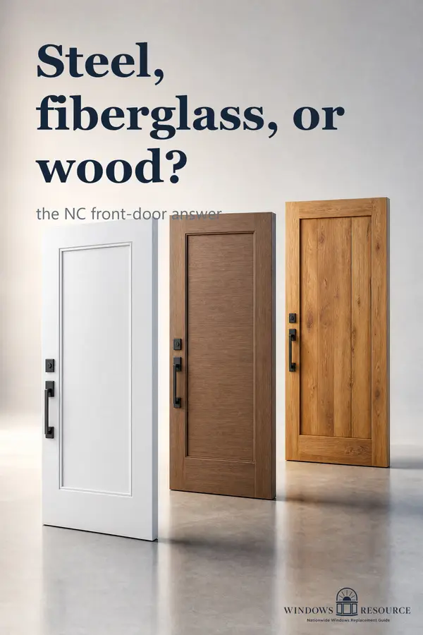 Steel, fiberglass, or wood? The NC front-door answer
