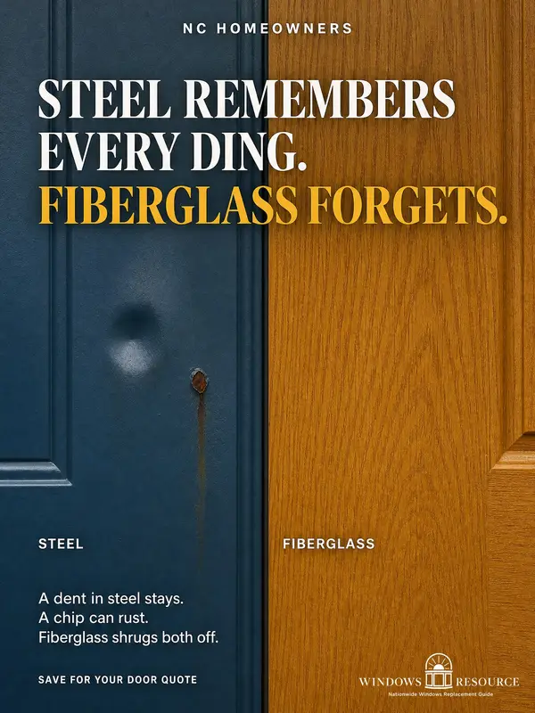 Steel Remembers Every Ding. Fiberglass Forgets.