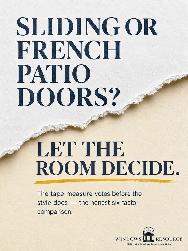 Sliding vs French Patio Doors: The Honest NC Comparison
