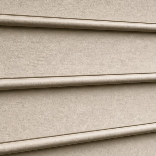 Beaded vinyl siding swatch — clapboard with a rounded bead along the bottom edge of each course