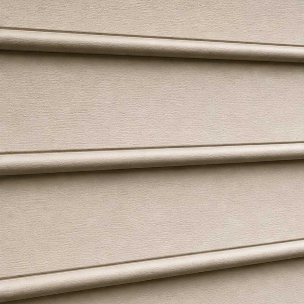 Beaded vinyl siding swatch — clapboard with a rounded bead along the bottom edge of each course