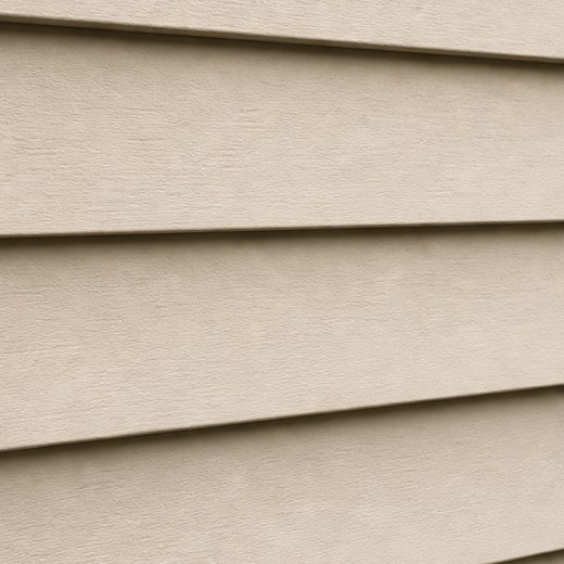 Clapboard vinyl siding swatch — straight, clean overlapping horizontal boards