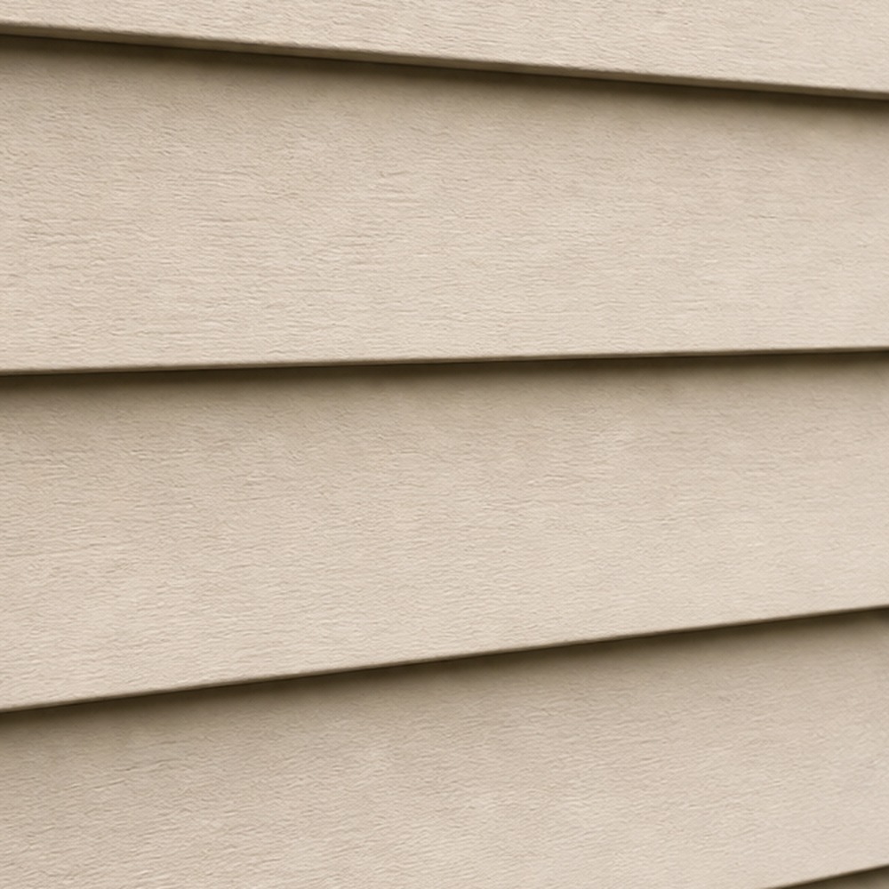 Clapboard vinyl siding swatch — straight, clean overlapping horizontal boards