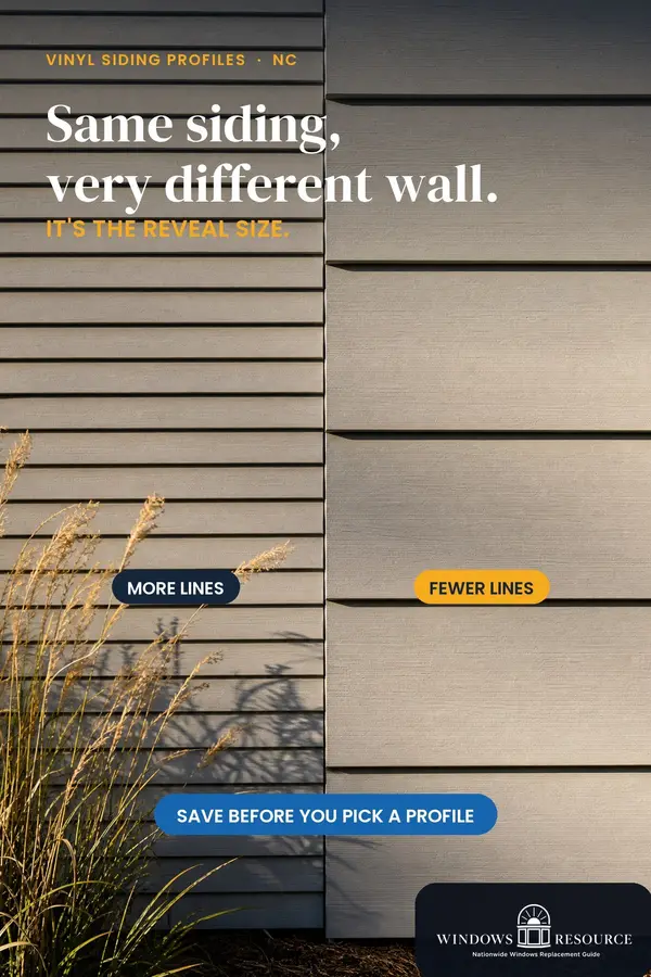 Vinyl Siding: Same Profile, Very Different Wall — It's the Reveal Size