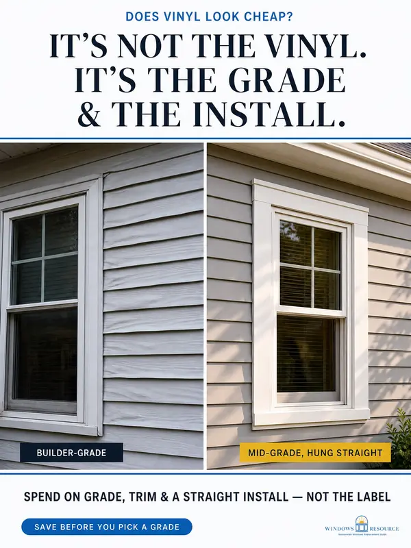 Does Vinyl Look Cheap? It's the Grade & the Install