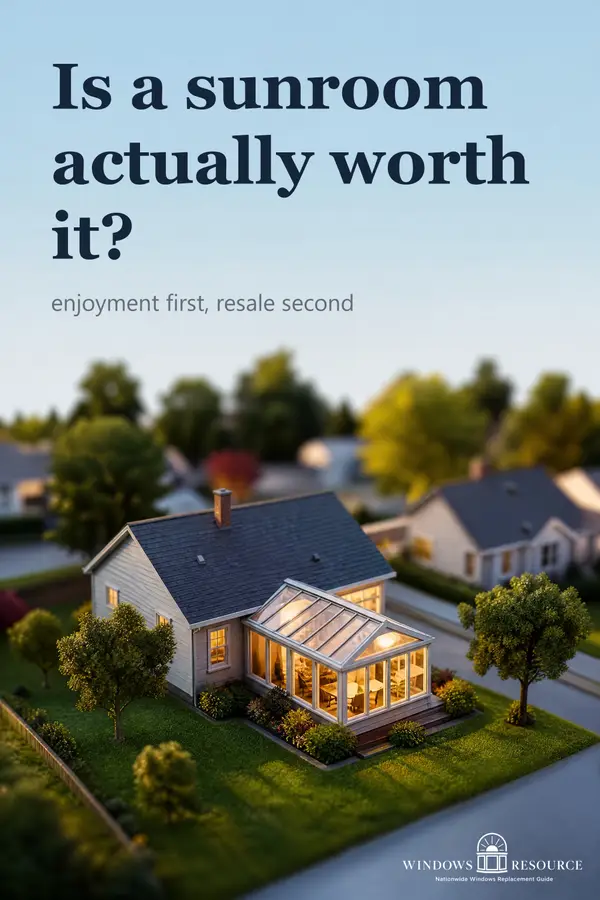 Is a sunroom actually worth it? Enjoyment first, resale second