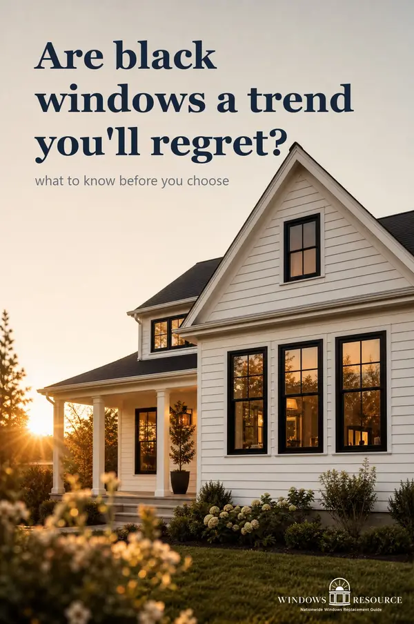 Are black windows a trend you'll regret?
