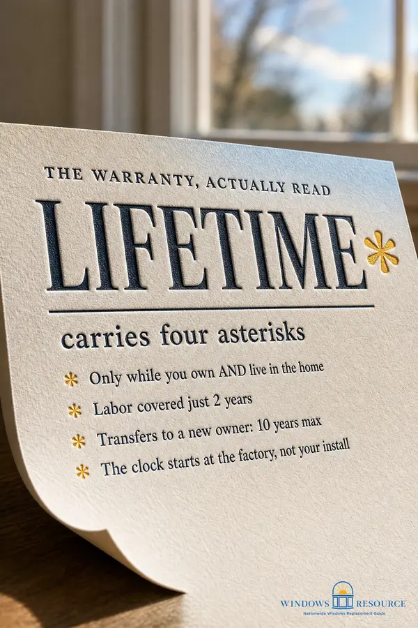 'Lifetime' Carries Four Asterisks — the Warranty, Actually Read