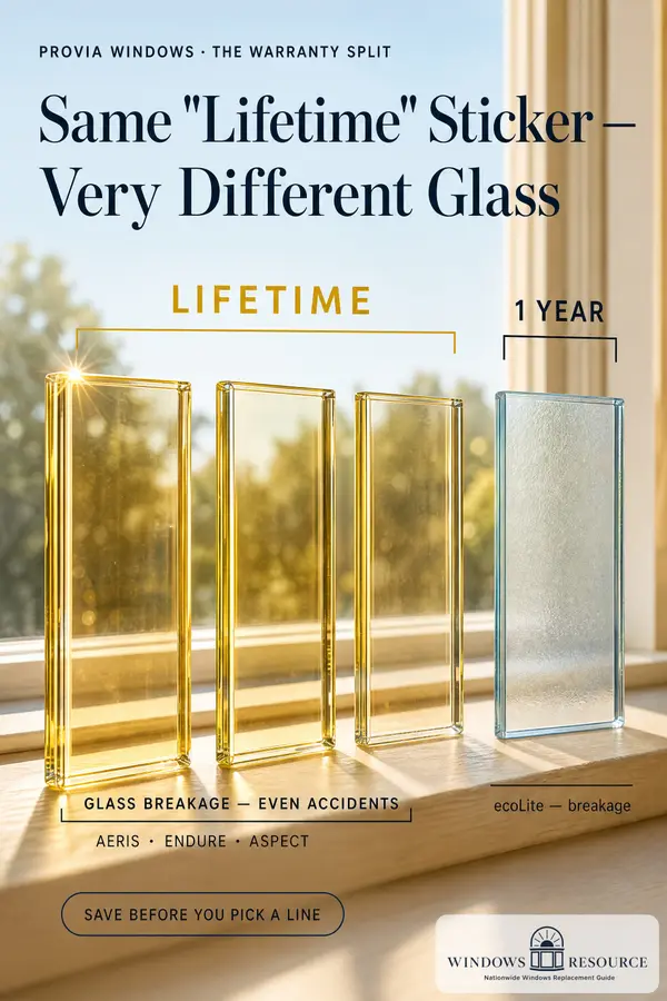 Same 'Lifetime' Sticker — Very Different Glass