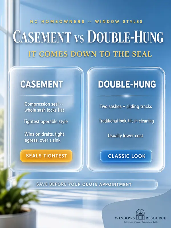 Casement vs Double-Hung: It Comes Down to the Seal
