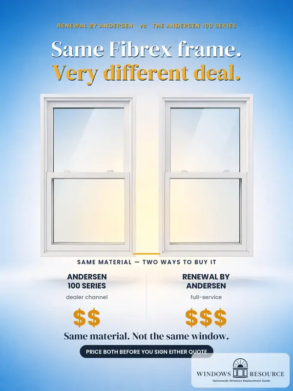 Renewal by Andersen vs Andersen: Same Fibrex, Very Different Deal