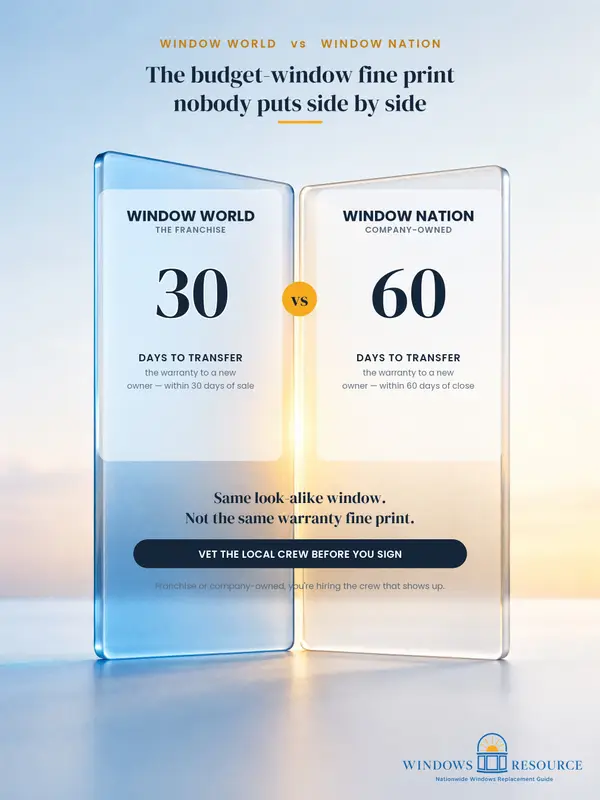 Window World vs Window Nation: 30 vs 60 Days — the Fine Print Nobody Compares