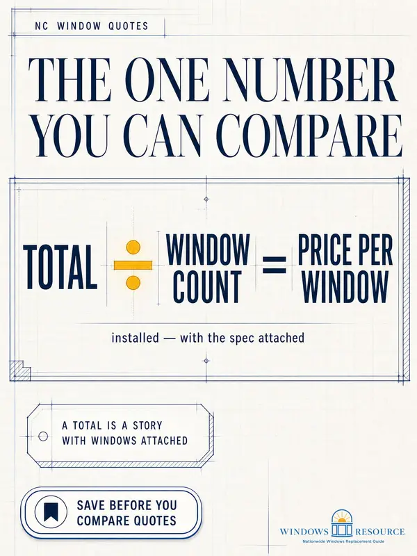 The One Window-Quote Number You Can Compare