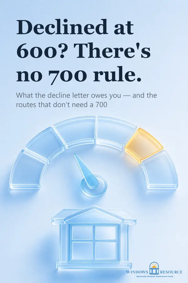 Declined at 600? There's no 700 rule.